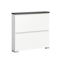 SCHUHKIPPER - Silberfarben/Weiß, MODERN (95/91/18cm)