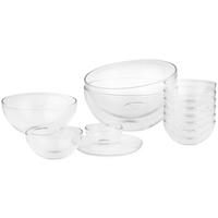 SCHÜSSELSET CUCINA 7-teilig  - Transparent, Basics, Glas - Leonardo