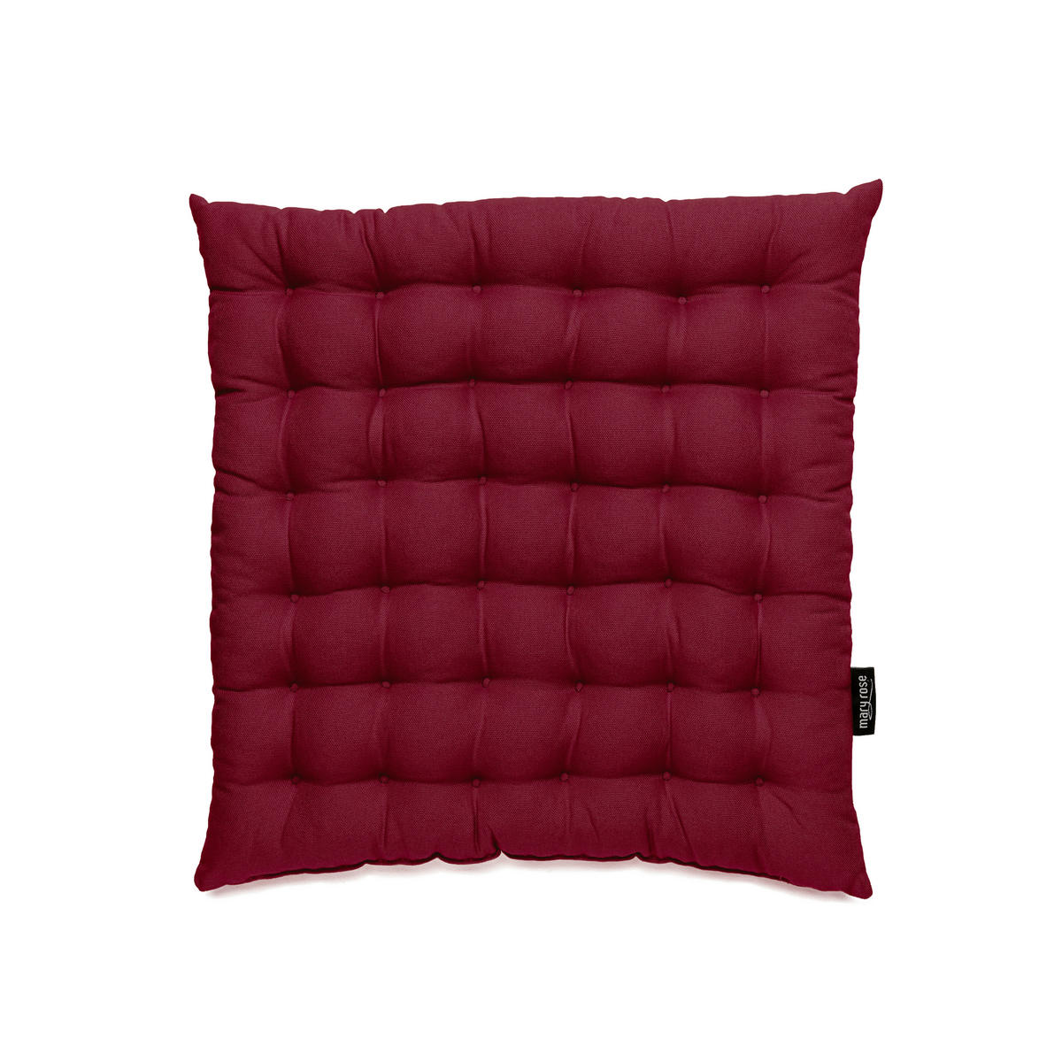 SITZKISSEN  - Bordeaux, Basics, Textil (38/38/4cm) - Bio:Vio