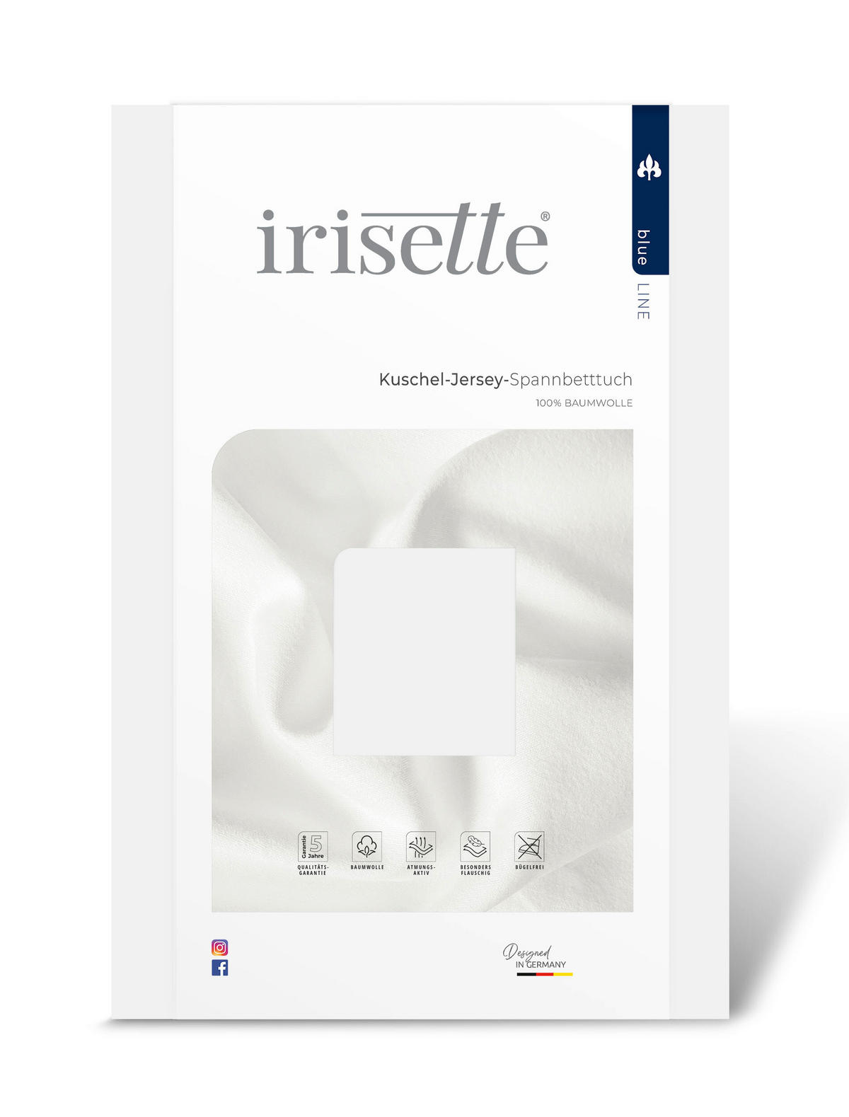 BETTTUCH Jersey  - Weiß, KONVENTIONELL, Textil (150/250cm) - Irisette