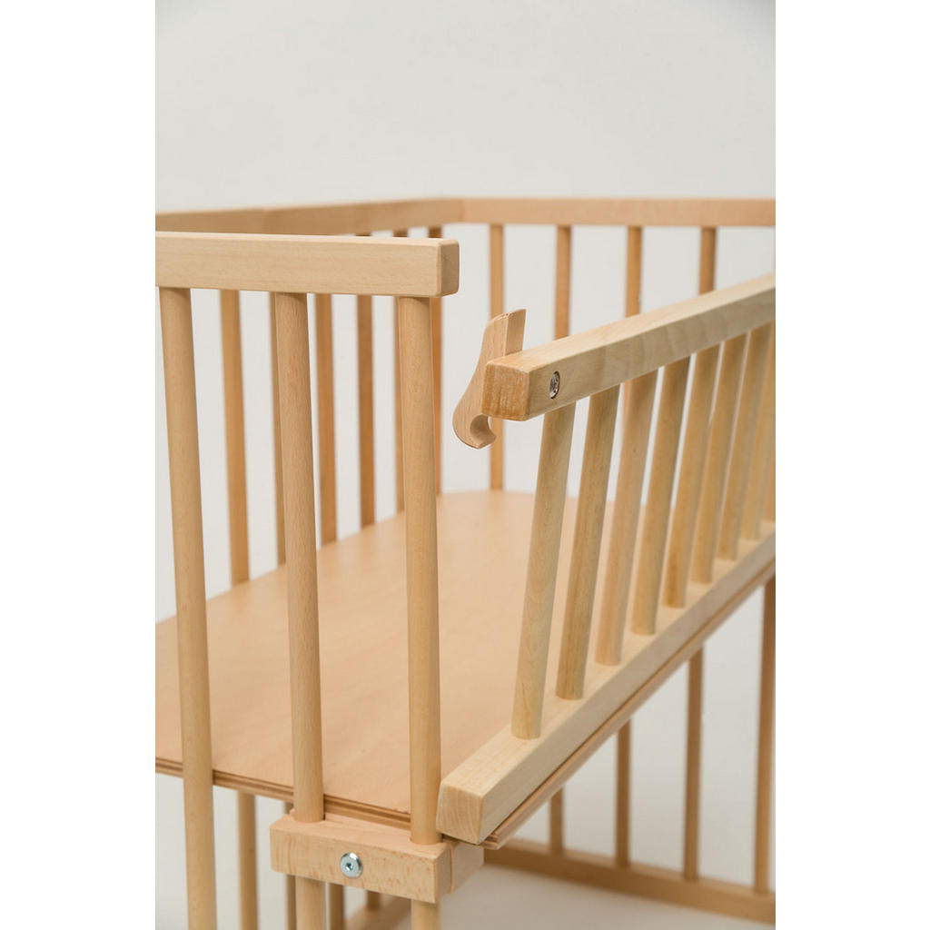 Thumbnail - Babybay Verschlussgitter Babybay Maxi und Boxspring, Grau, Schiefer, Holz, Buche, 94x27.5x6 cm, EN 71, Kindersicherheit,...