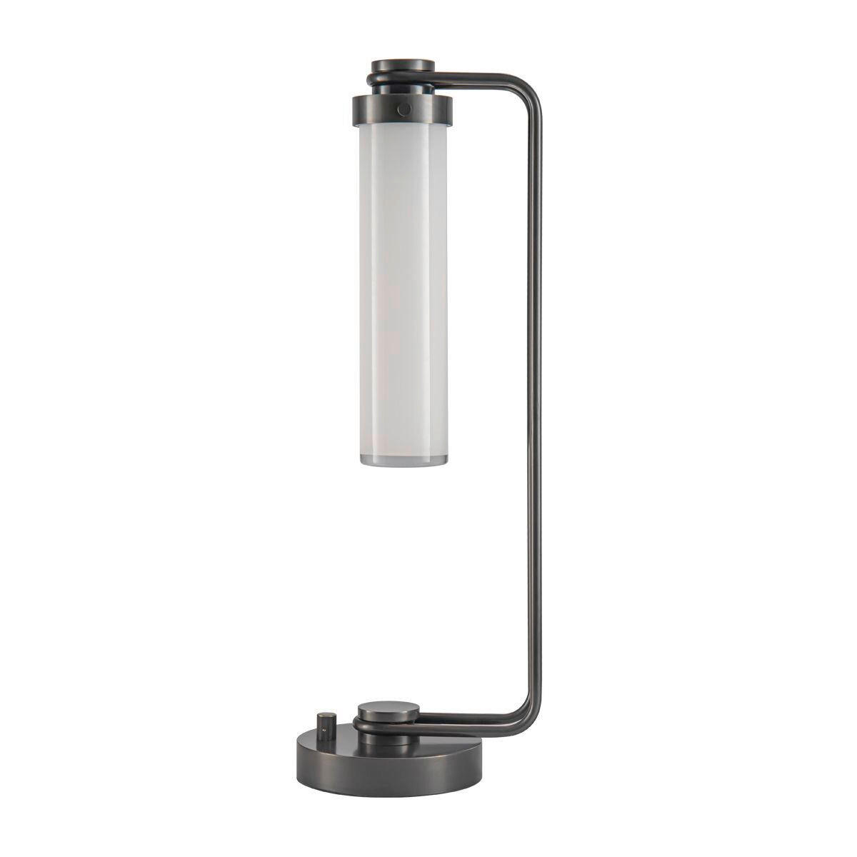 TISCHLEUCHTE   - Bronzefarben, KONVENTIONELL, Glas/Metall (56,5/15,2/18,8cm) - Elstead Lighting