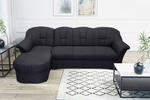 ECKSOFA Dunkelblau Webstoff  - Schwarz/Dunkelblau, KONVENTIONELL, Textil (142/233cm) - MID.YOU