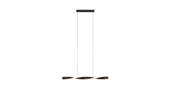 LED-HÄNGELEUCHTE 89/6/150 cm  - Schwarz, Design, Kunststoff/Metall (89/6/150cm) - Novel