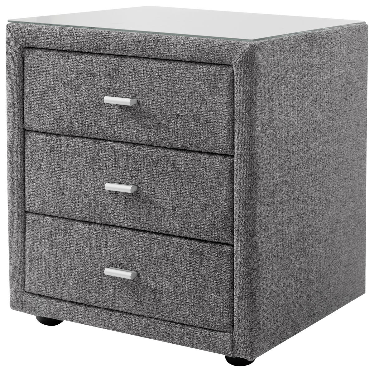 POLSTERBETT 160/200 cm  in Grau  - Weiss/Silberfarben, Konventionell, Holz/Textil (160/200cm) - Esposa