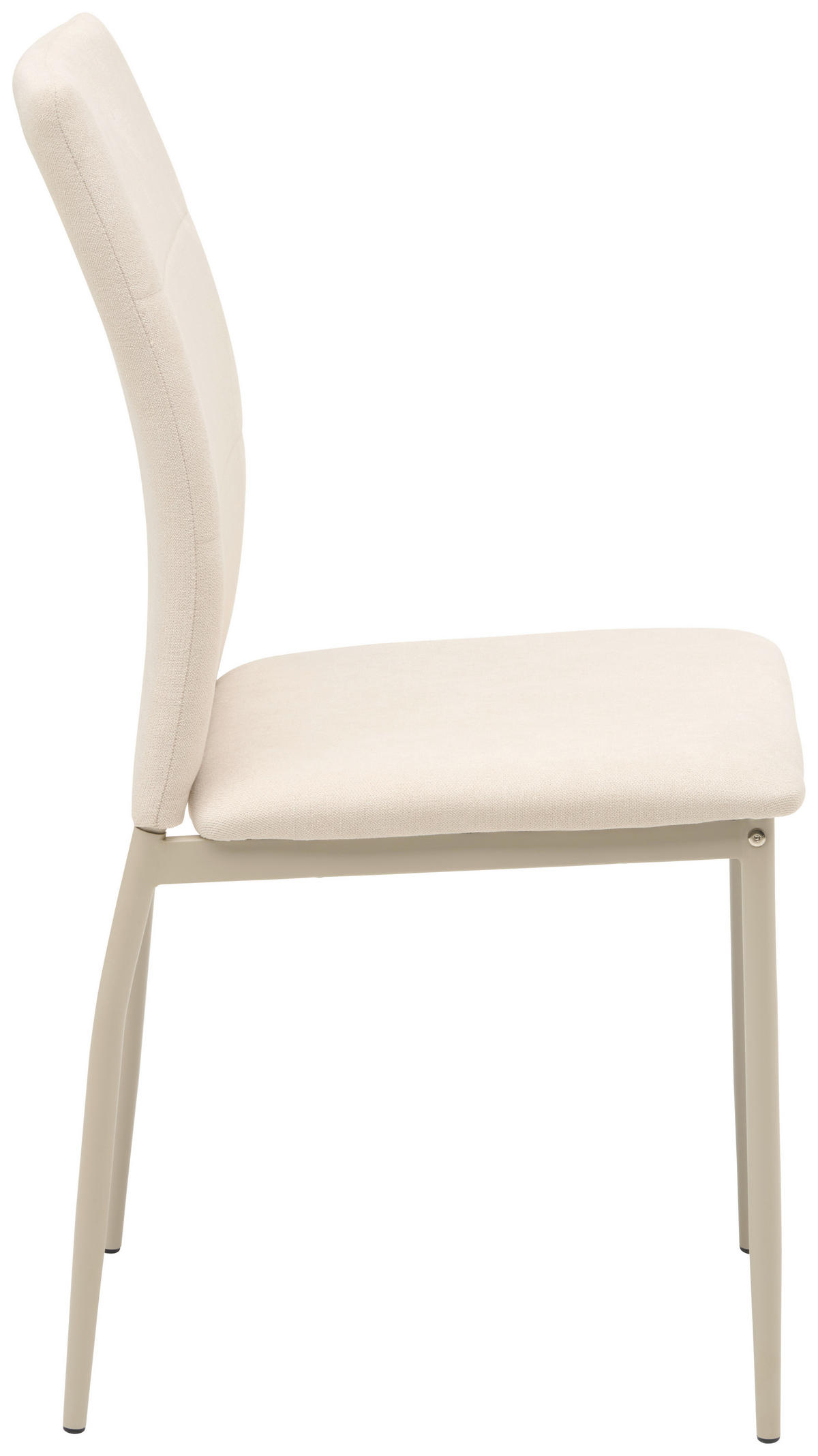 STUHL Mikrofaser Champagner, Beige  - Champagner/Beige, KONVENTIONELL, Textil/Metall (43/93/54cm) - MID.YOU