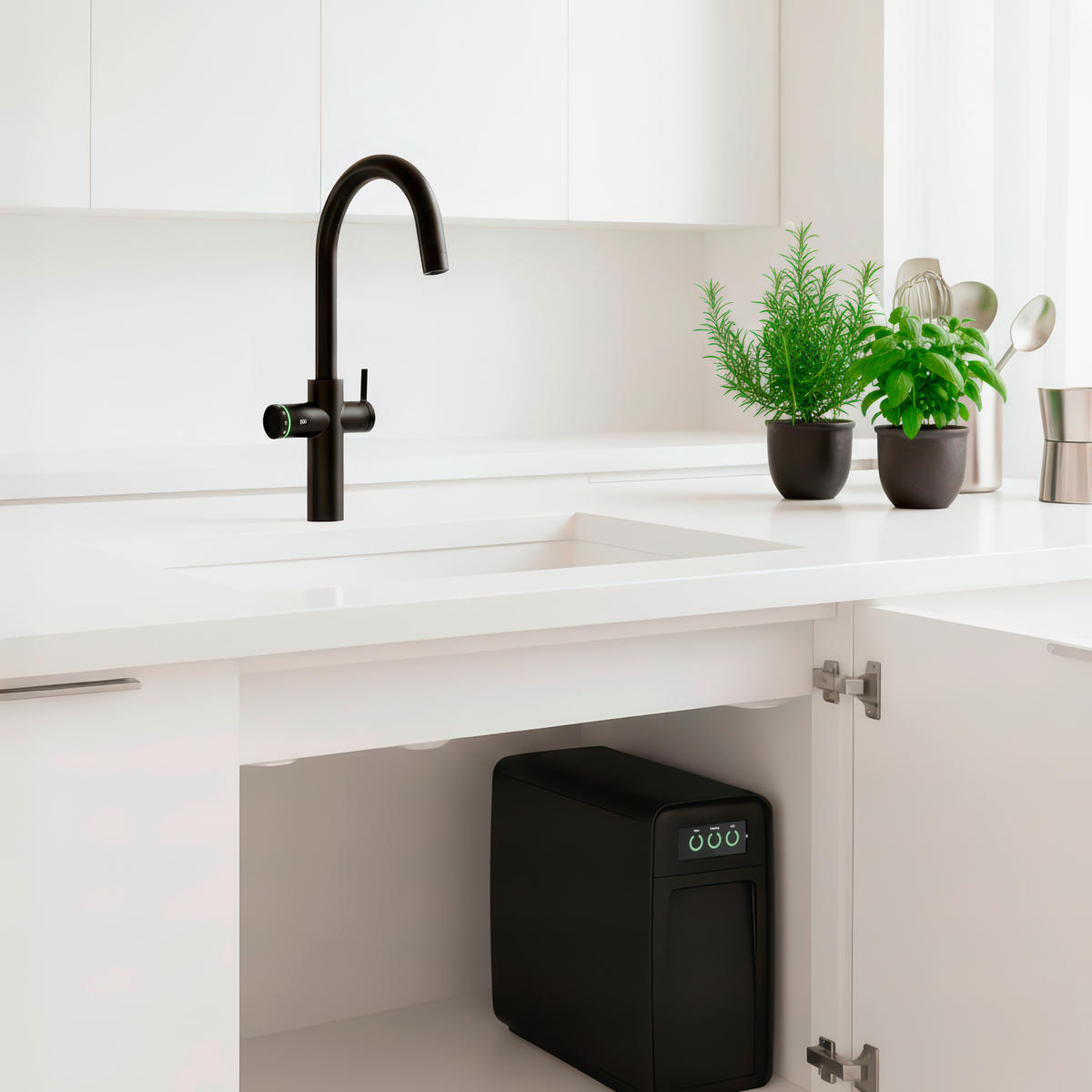 KÜCHENARMATUR 30103010204  - Schwarz, Basics, Kunststoff/Metall (20/43,9/51,6cm)