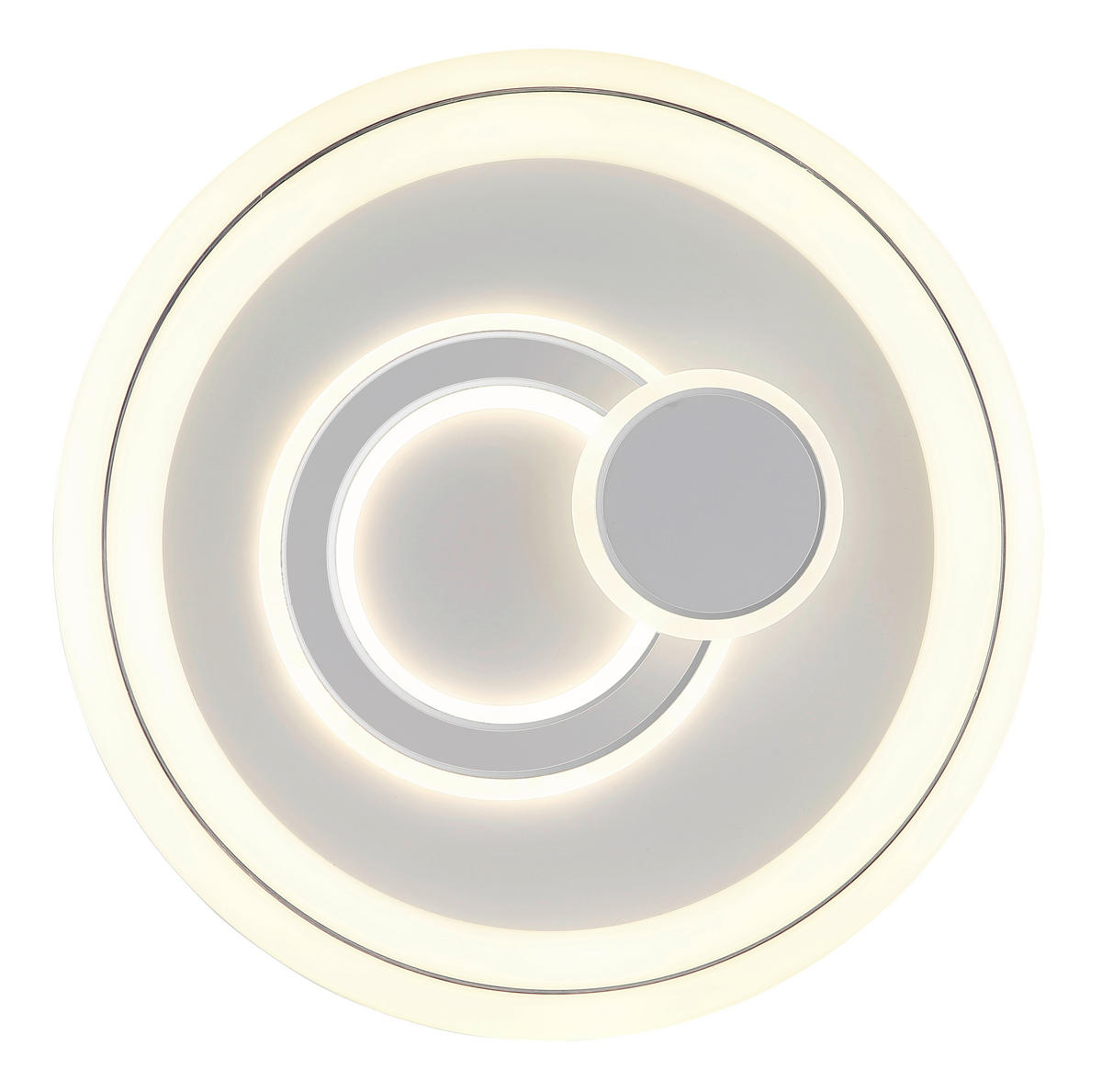 STROPNÉ LED SVIETIDLO, 48/7,5 cm  - biela, Konventionell, kov/plast (48/7,5cm) - Globo