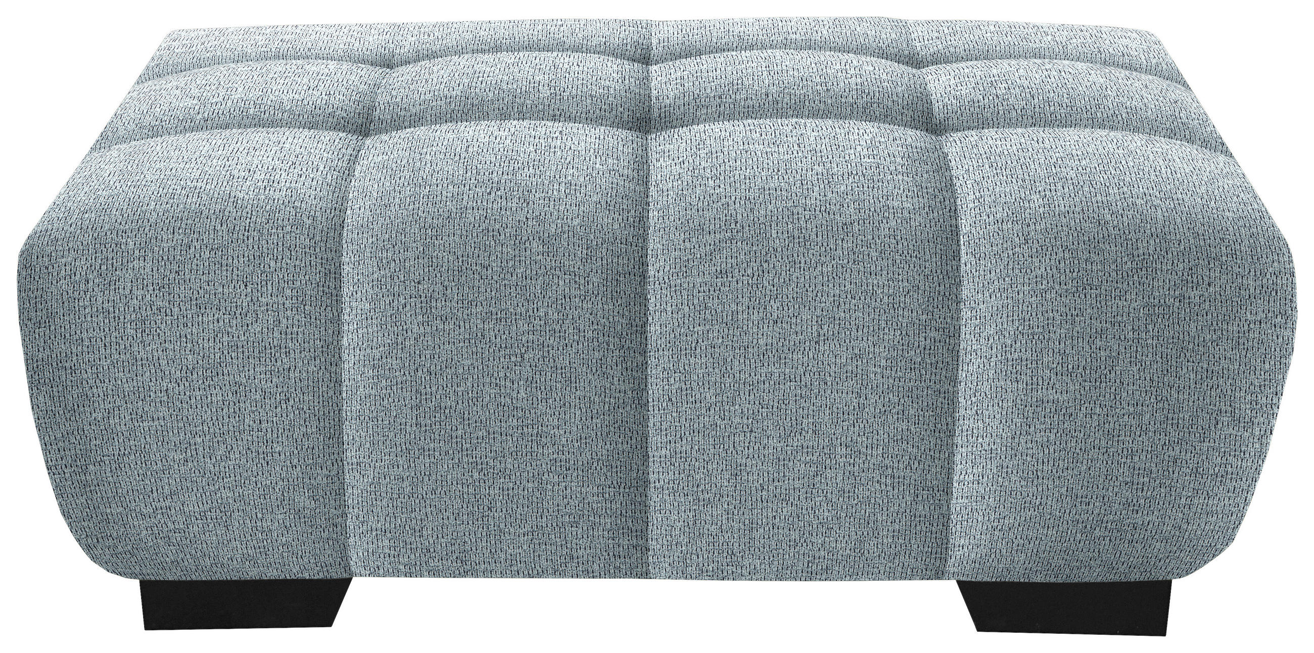 HOCKER in Textil Türkis  - Türkis/Schwarz, Konventionell, Textil/Metall (106/40/72cm) - Hom`in
