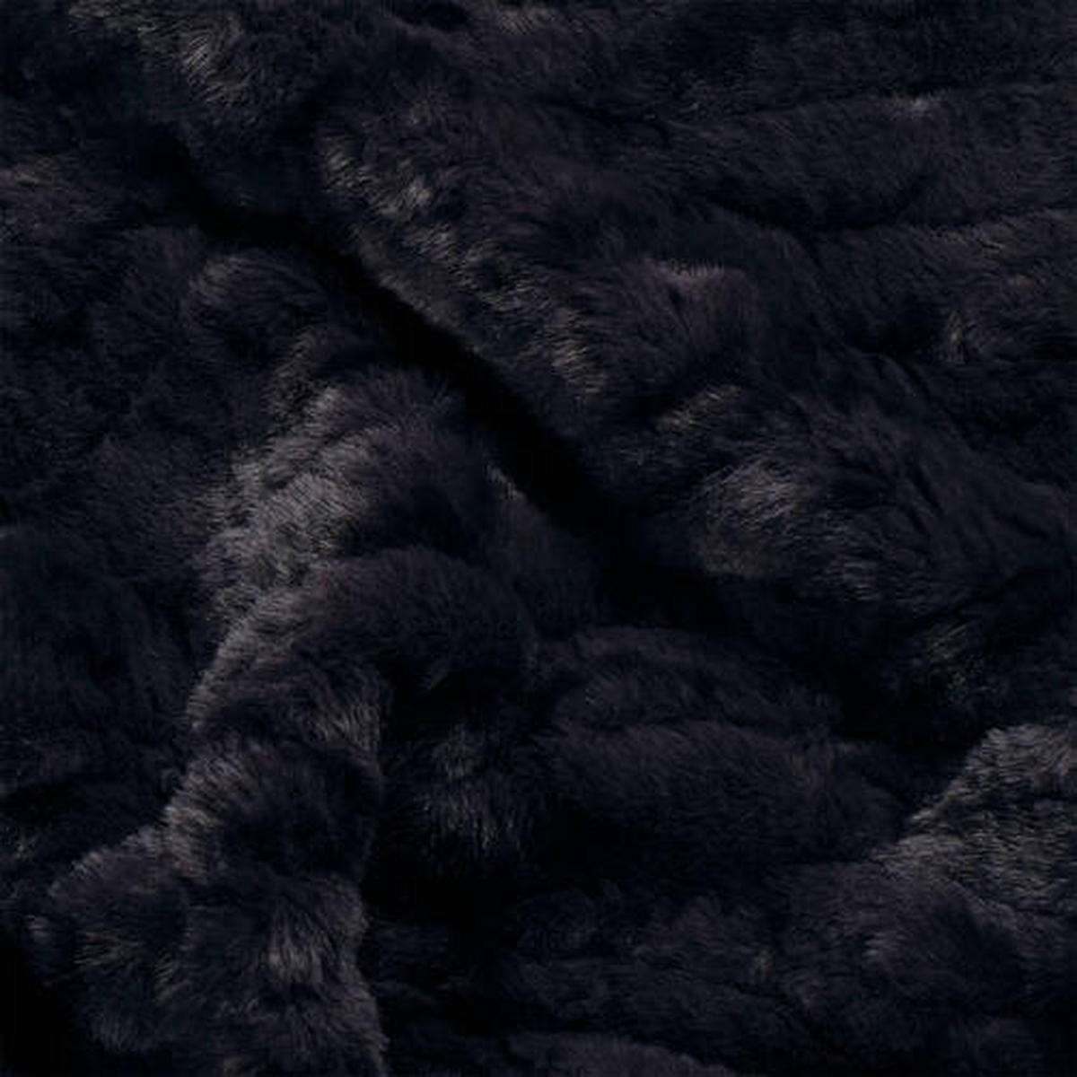 PLAID MR-Furry 130/170 cm  - Schwarz, Basics, Textil (130/170cm) - Musterring