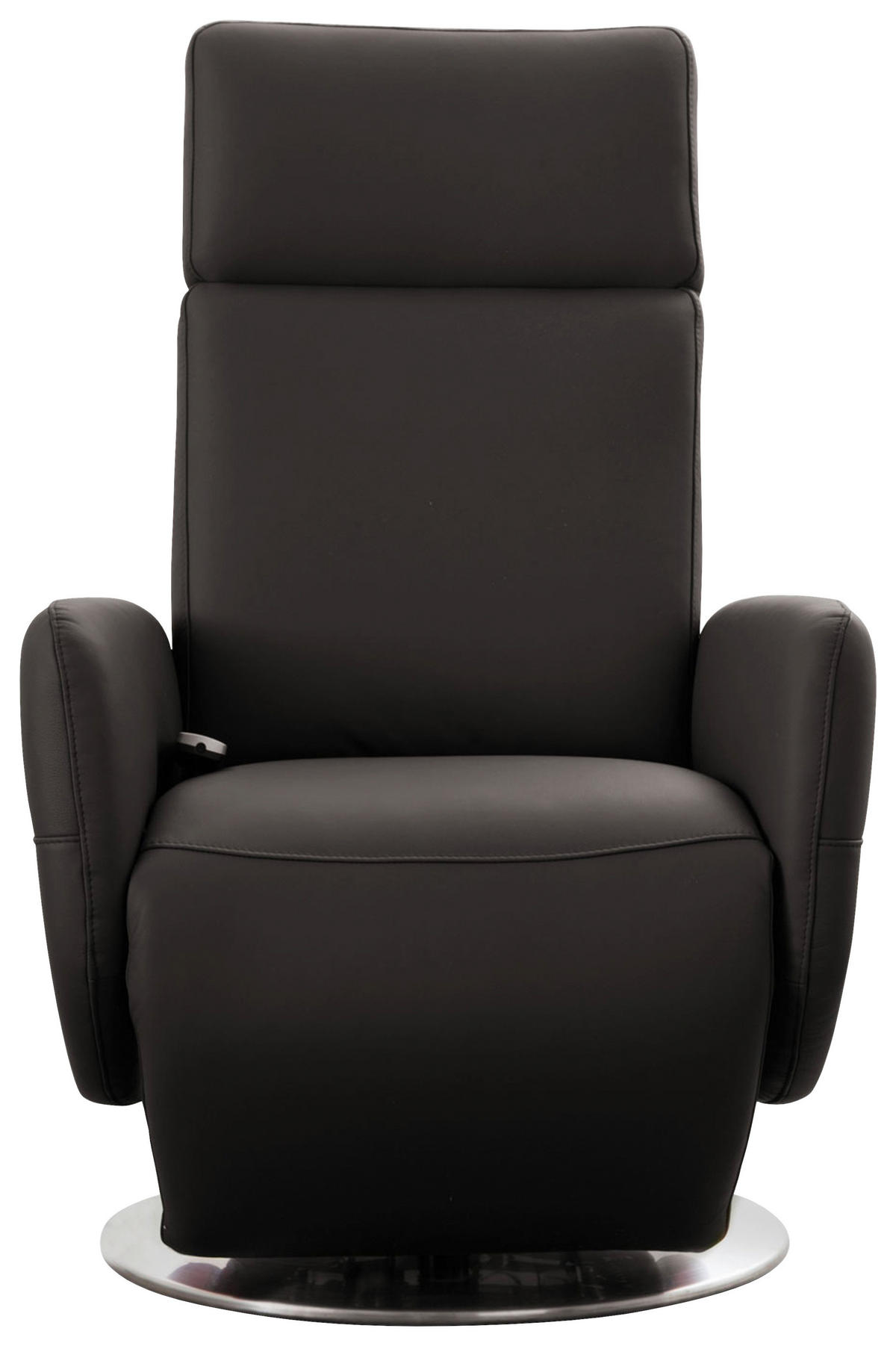 DREHSTUHL  in Mokka  - Chromfarben/Mokka, Konventionell, Leder/Metall (71/110/82cm) - Sit & More