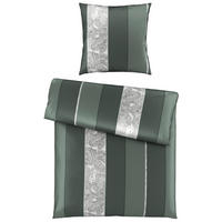 BETTWÄSCHESET Satin 160/210 cm  65 cm/100 cm  - Grün, Design, Textil (160/210cm) - Dieter Knoll