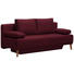 SCHLAFSOFA in Textil Bordeaux - Bordeaux/Naturfarben, Design, Holz/Textil (192/92/90cm) - Novel SCHLAFSOFA in Textil Bordeaux - Bordeaux/Naturfarben, Design, Holz/Textil (192/92/90cm) - Novel