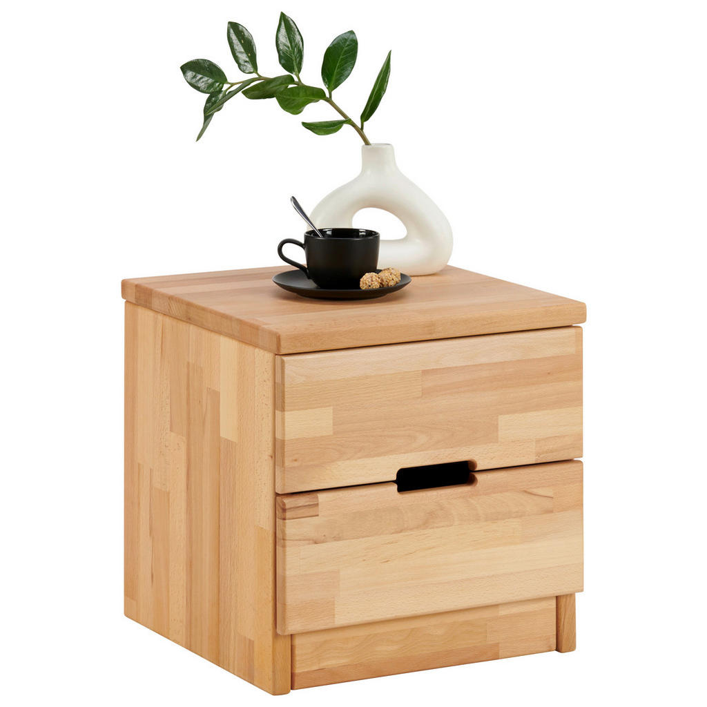 MID.YOU NOČNÍ STOLEK, jádrový buk, 40/40/40 cm
