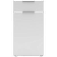 OMARA ZA ČEVLJE bela - barve kroma/bela, Moderno, kovina/leseni material (53/99/41cm) - Voleo