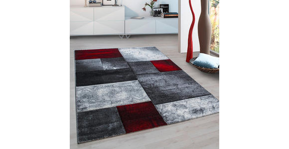 FLACHWEBETEPPICH 140/200 cm Hawaii Rot - Rot, Design, Textil (140/200cm) - Novel