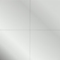 FALI TÜKÖR 30/30/0,3 cm    - Ezüst, Konventionell (30/30/0,3cm) - Boxxx