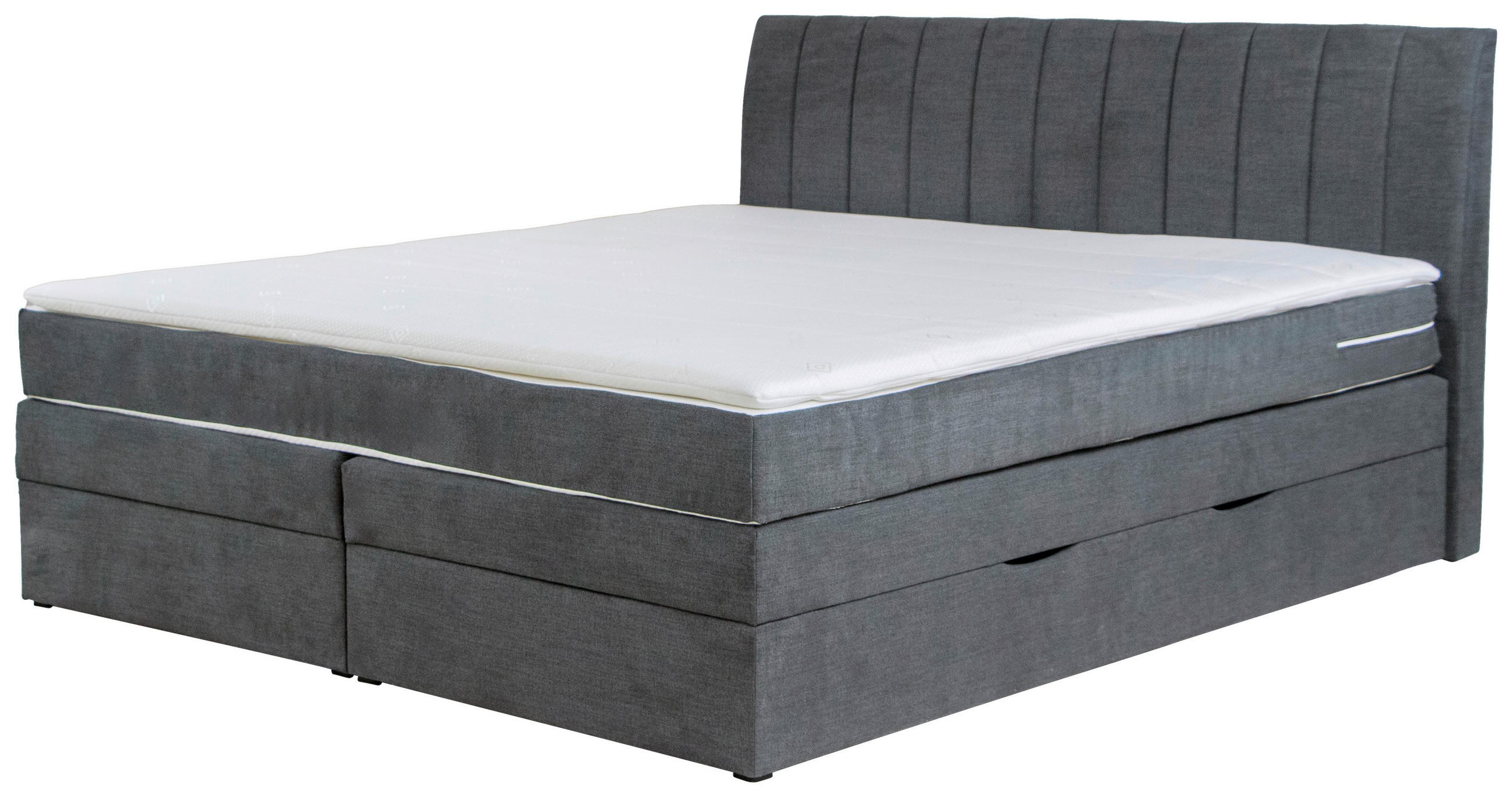 Boxspringbett Mit Topper & Bettkasten 160x200 Shark
