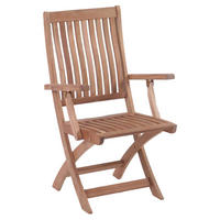 GARTENKLAPPSESSEL Teakholz Teakfarben  - Teakfarben, Basics, Holz (60/106/76cm) - Zebra 
