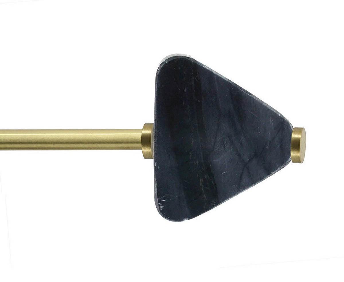 TISCHLEUCHTE - Goldfarben/Schwarz, Trend, Metall (36/15/29cm) - Kayoom