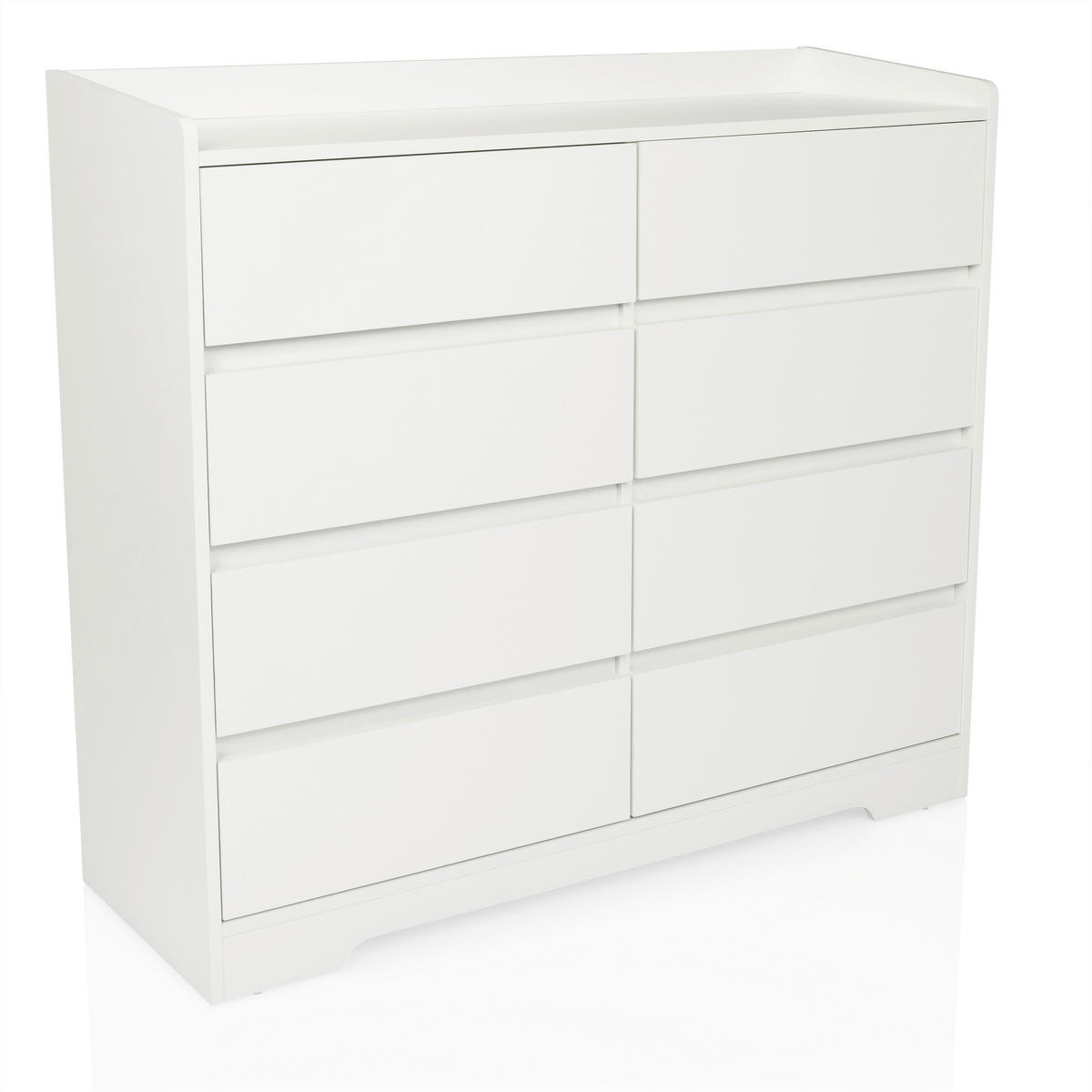 BYRÅ 110/98,5/38 cm  - vit, Modern, trämaterial (110/98,5/38cm) - MID.YOU