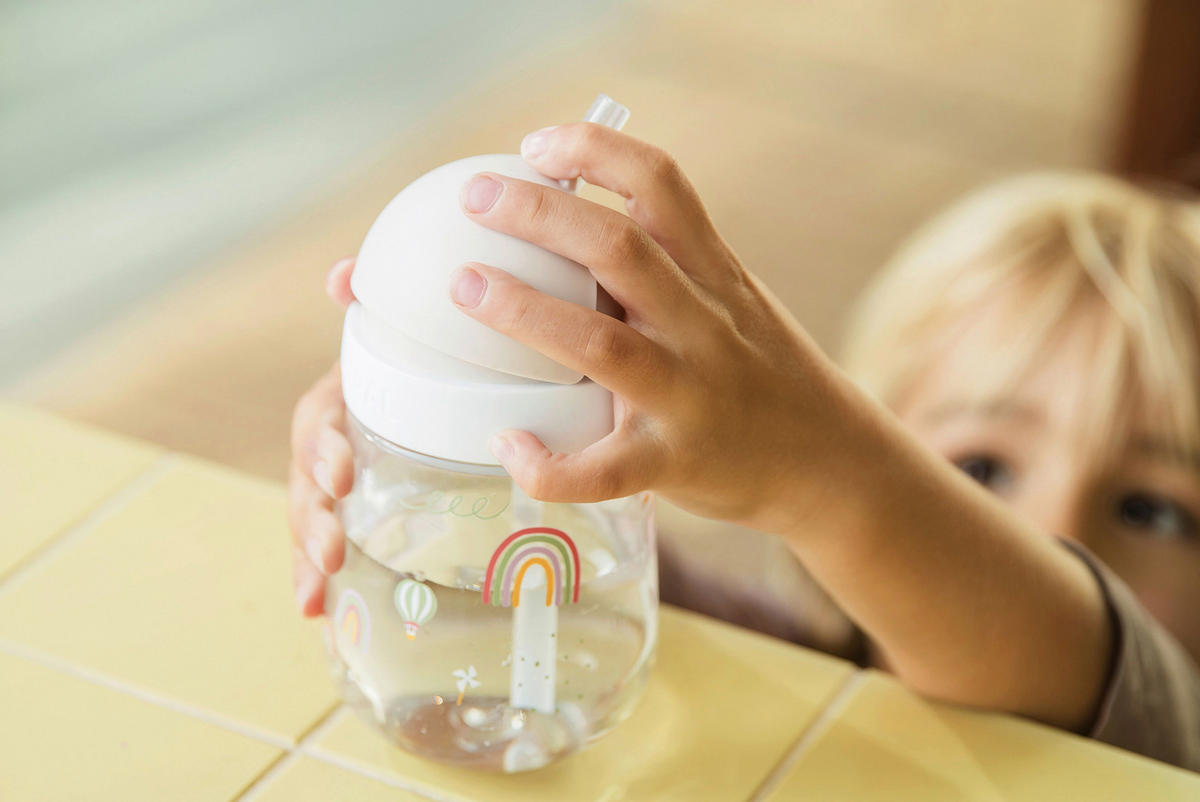 TRINKHALMBECHER  - Multicolor, Basics, Kunststoff (8/8/19,8cm) - Mepal