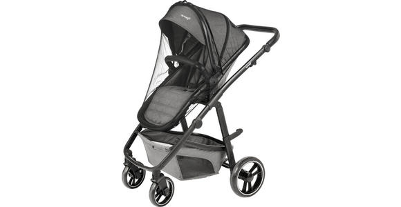 KINDERWAGENSET Korfu  - Dunkelgrau/Schwarz, Basics, Kunststoff/Textil - My Baby Lou