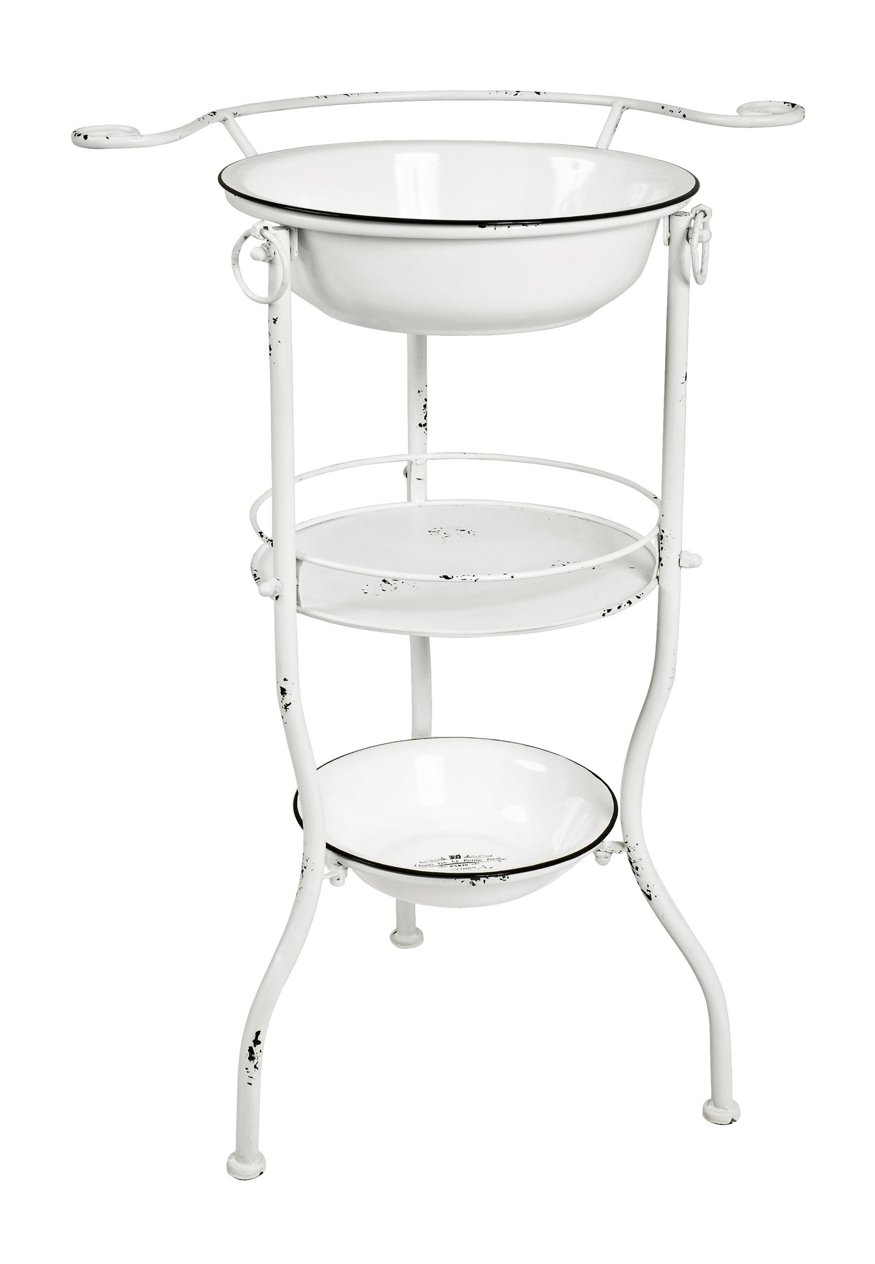 SKŘÍŇKA S UMYVADLEM,  - bílá, Design, kov (56cm) - Ambia Home