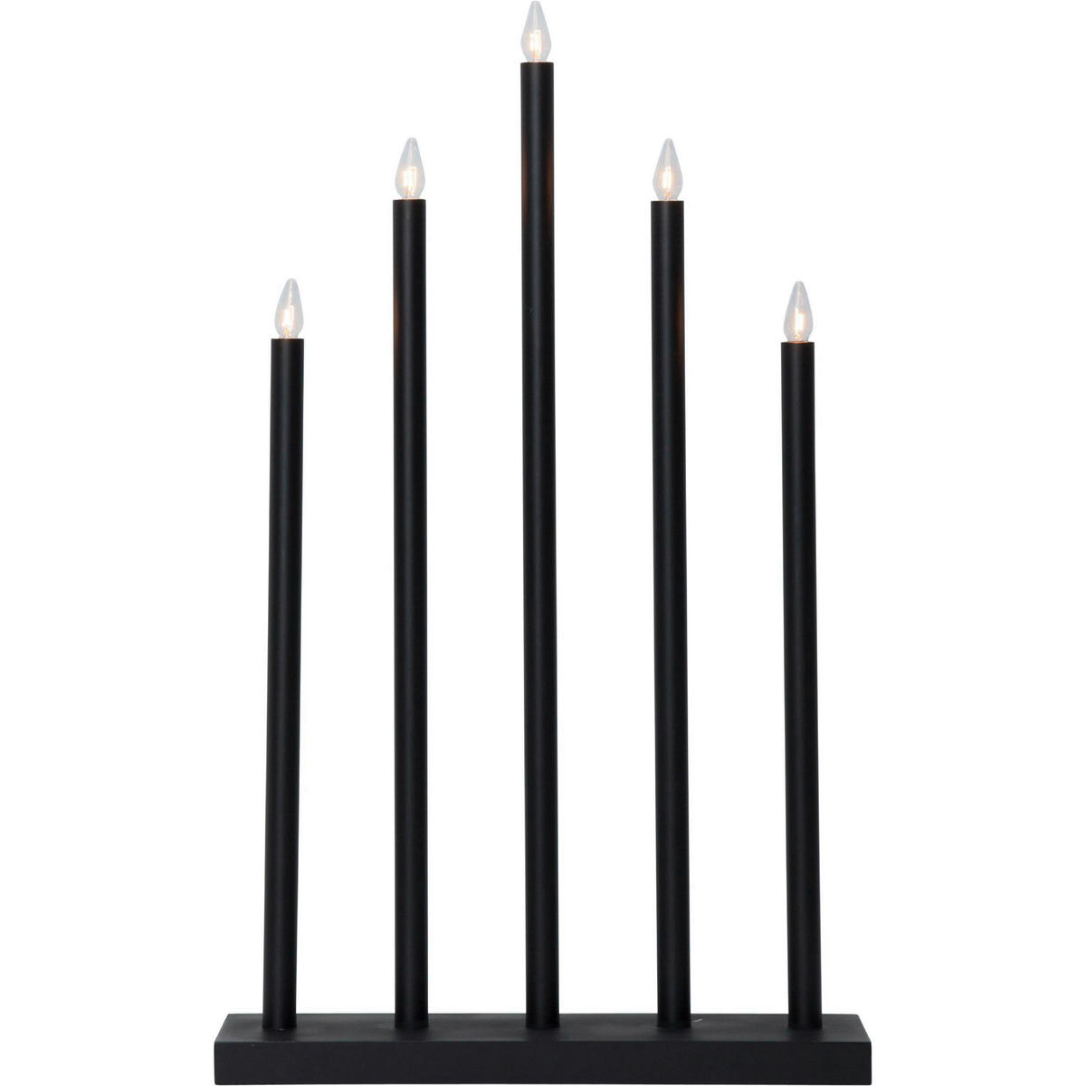 LED-KERZE  - Schwarz/Weiß, Basics, Holz/Kunststoff (38/10/64cm) - Eglo