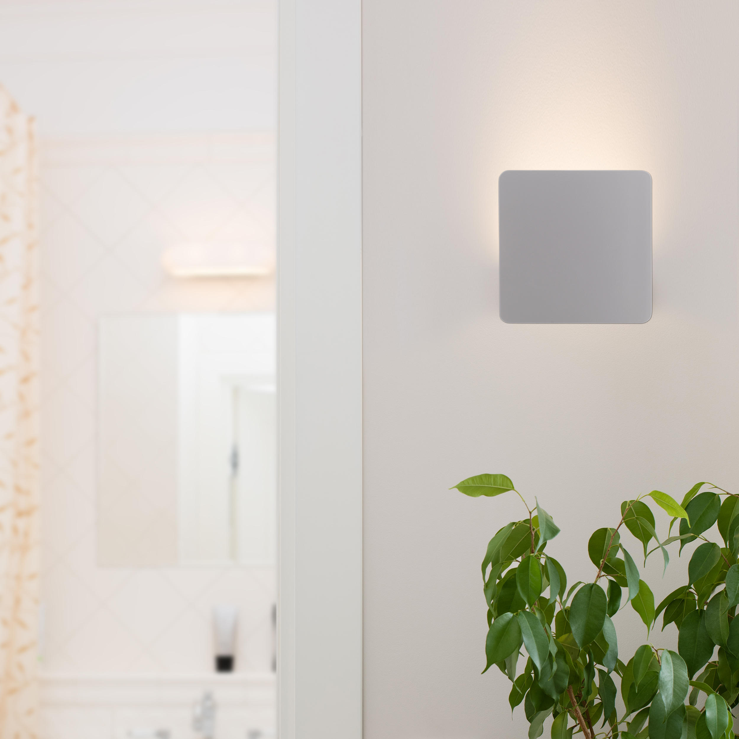 LED-WANDLEUCHTE Stan  5,5 cm  - Weiß, Basics, Metall (5,5cm) - Näve