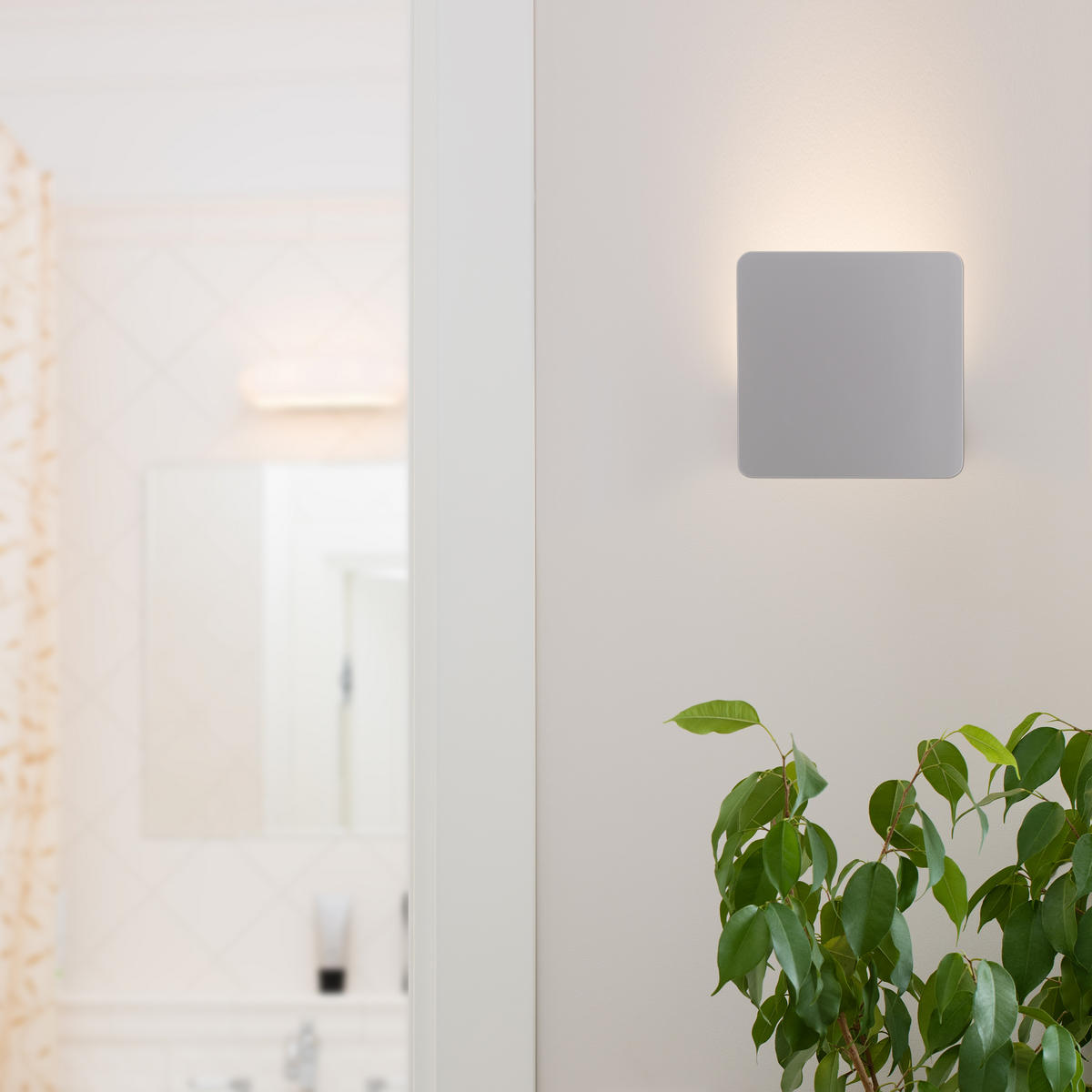LED-WANDLEUCHTE Stan  5,5 cm  - Weiß, Basics, Metall (5,5cm) - Näve