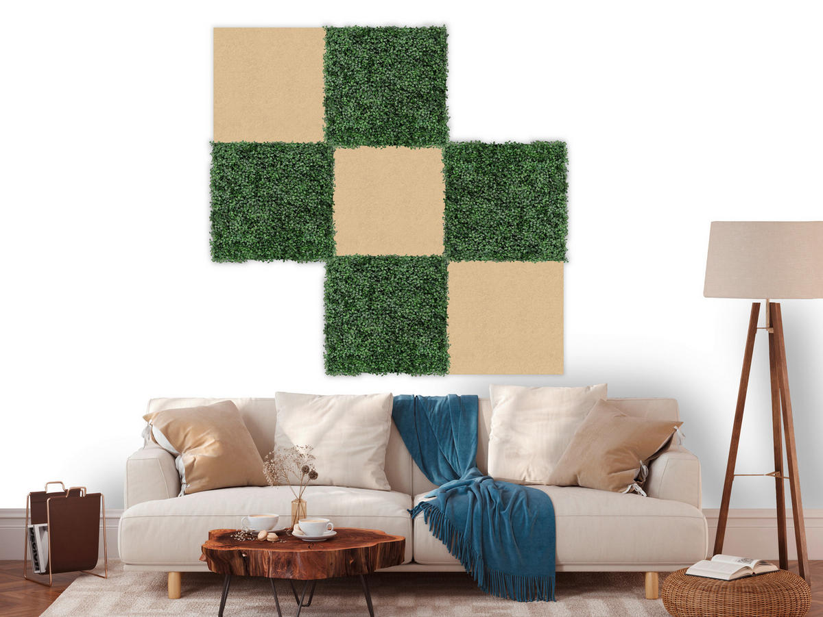 AKUSTIKPANEEL Modular Wall System rPet 52/52/0,6 cm  - Beige, MODERN, Kunststoff/Textil (52/52/0,6cm) - Jangal