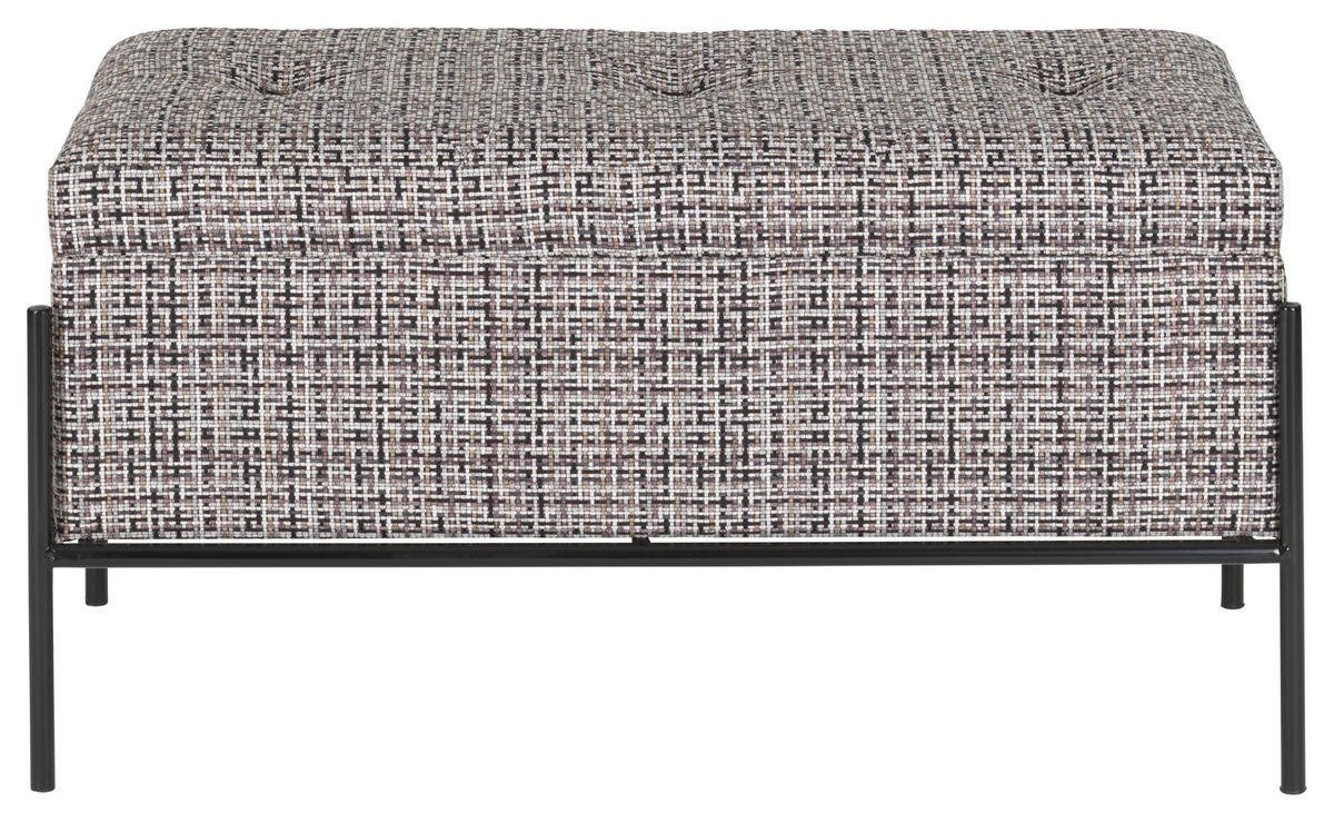 KLOP BREZ NASLONA, kovina, tekstil siva, črna  - črna/siva, Trendi, kovina/tekstil (80/40/43cm) - Xora