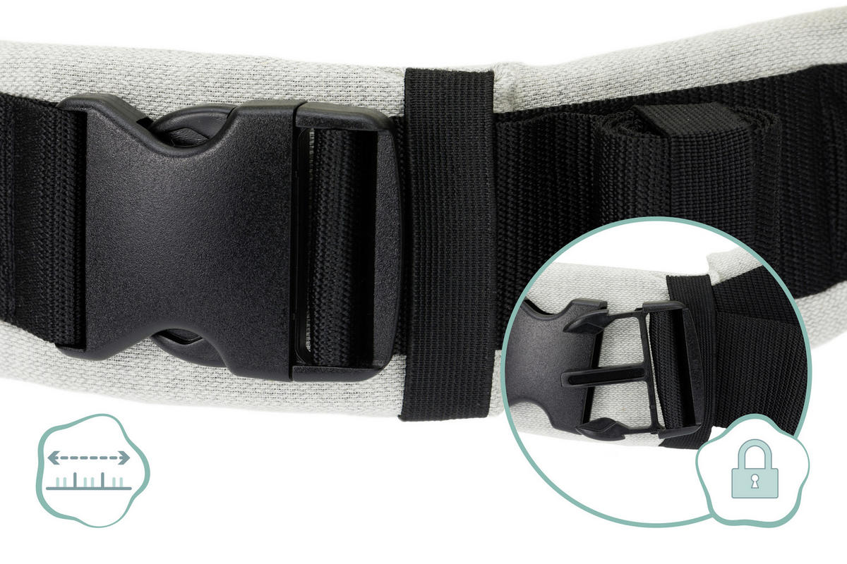 DĚTSKÉ NOSÍTKO - světle šedá, Basics, textil (37/34cm) - Fillikid