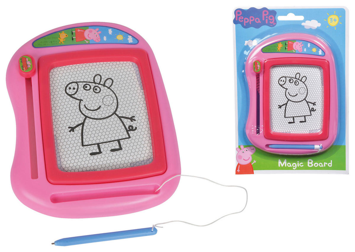 ČAROBNA TABLA - pink/večbarvno, Basics, umetna masa (1,5/17/25cm) - Simba