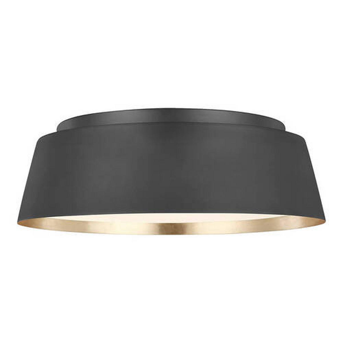 STROPNA SVETILKA Elstead Fe-Asher 36.8/11.9 cm   - črna, Basics, kovina/steklo (36.8/11.9cm) - Elstead Lighting
