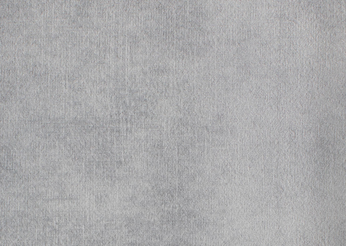 ECKSOFA in Velours Hellgrau  184/284 cm  - Hellgrau/Schwarz, Design, Textil/Metall (184/284cm) - Dieter Knoll