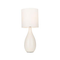 STOLNÍ LAMPA, E27, 21/52,5 cm  - pískové barvy, Lifestyle, kov/textil (21/52,5cm) - Marama