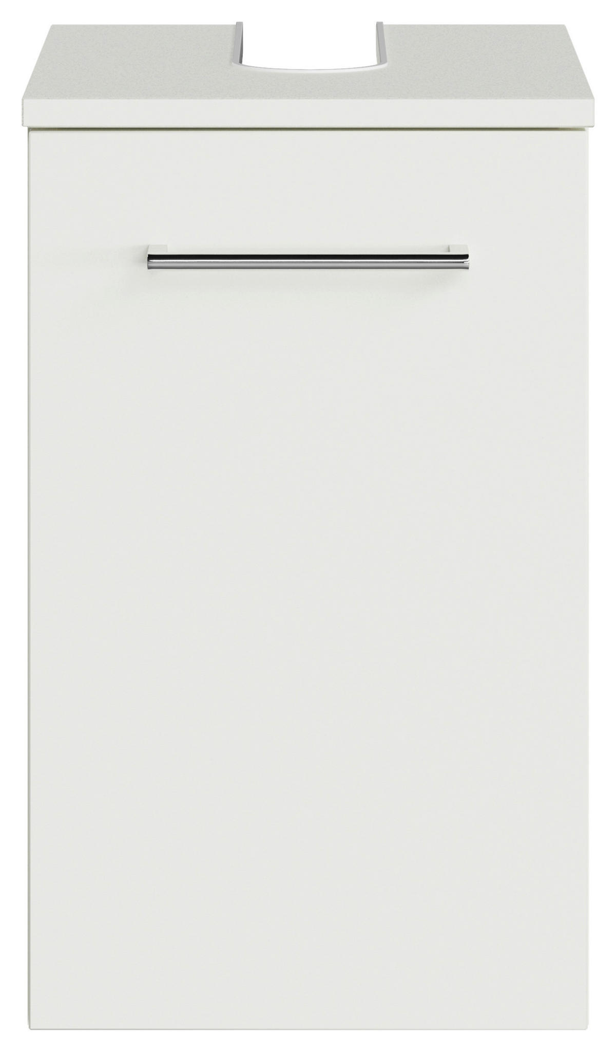 WASCHBECKENUNTERSCHRANK 30/49,8/38,3 cm  - Chromfarben/Weiß, KONVENTIONELL, Holzwerkstoff/Metall (30/49,8/38,3cm) - Sadena