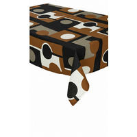 BORDSDUK HILD textil svart, vit, rostfärgad 160/250 cm  - vit/svart, Trend, textil (160/250cm) - Markslöjd