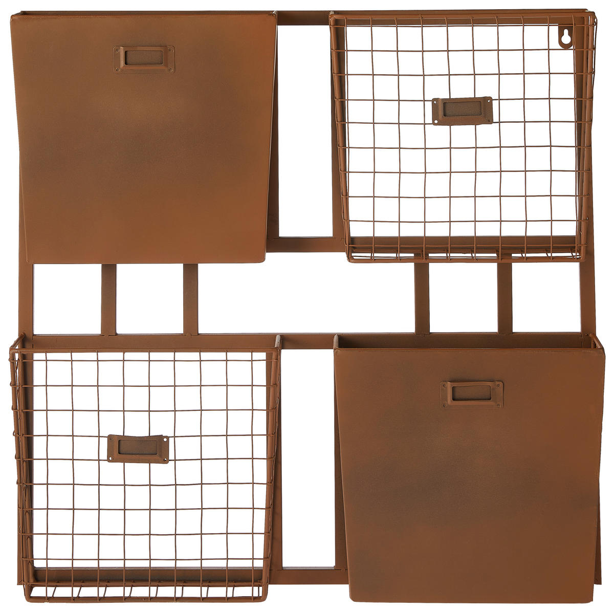 WANDREGAL Braun  - Braun, Basics, Metall (60/8/60cm) - Ambia Home