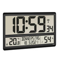 WANDUHR 36/2,8/23,5 cm   - Schwarz, Basics, Kunststoff (36/2,8/23,5cm)