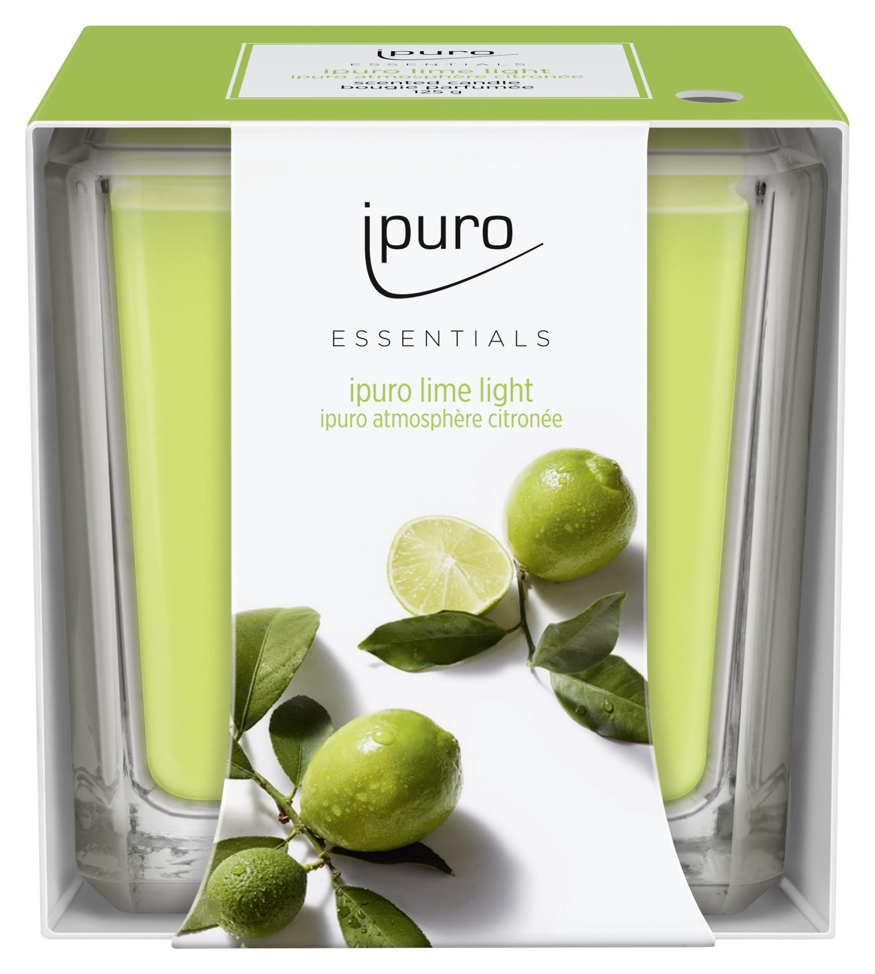 DOFTLJUS citron  - lime, Basics, glas (6,9/6,9/6,9cm) - Ipuro
