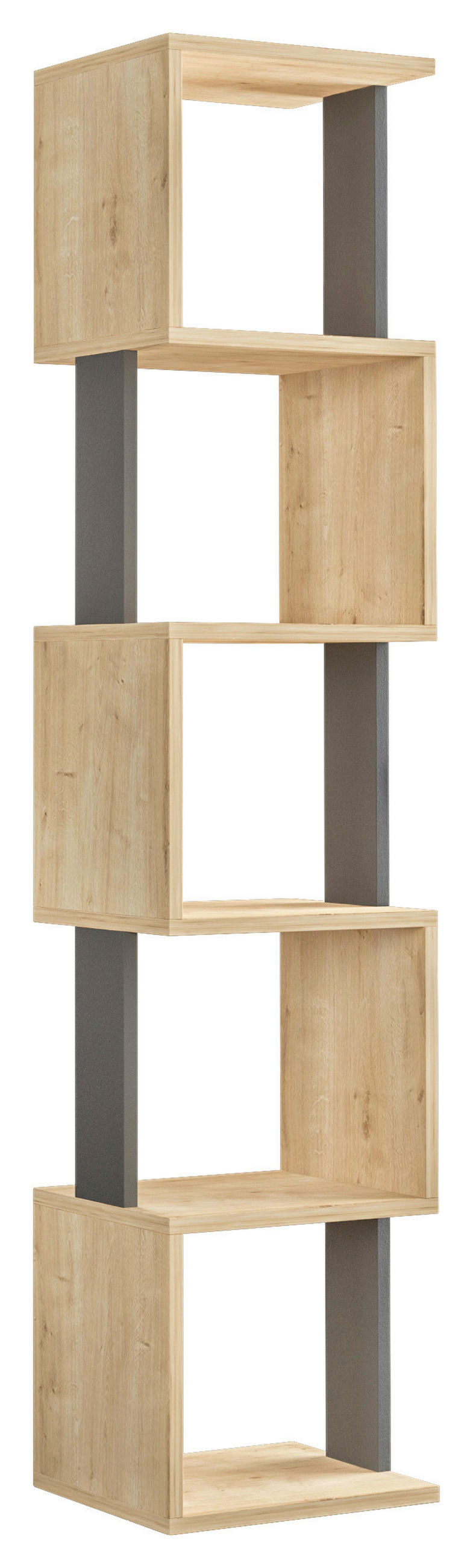 BÜCHERWAND  35/161/30 cm Eichefarben  - Eichefarben, Design, Holzwerkstoff (35/161/30cm) - Livetastic