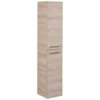 HOCHSCHRANK 30/159/32 cm  - Eschefarben/Alufarben, MODERN, Glas/Holzwerkstoff (30/159/32cm) - MID.YOU