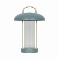 AKKU-TISCHLEUCHTE 20/29 cm   - Salbeigrün/Beige, Design, Kunststoff (20/29cm) - Nordlux