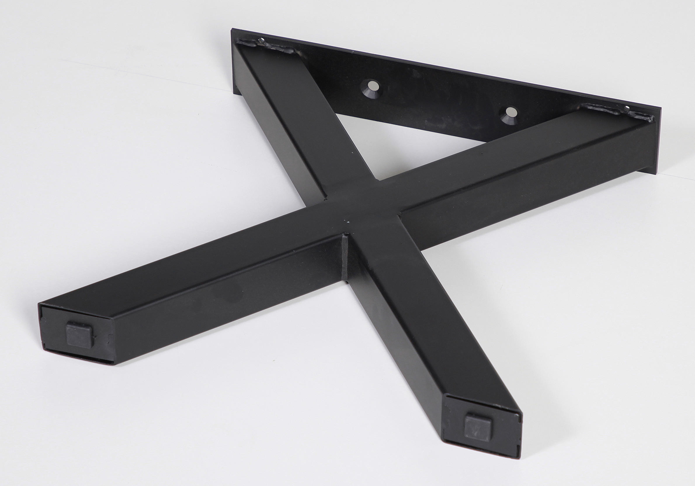 Bankgestell Stahl Schwarz BxH: 40x42 cm, X-Form