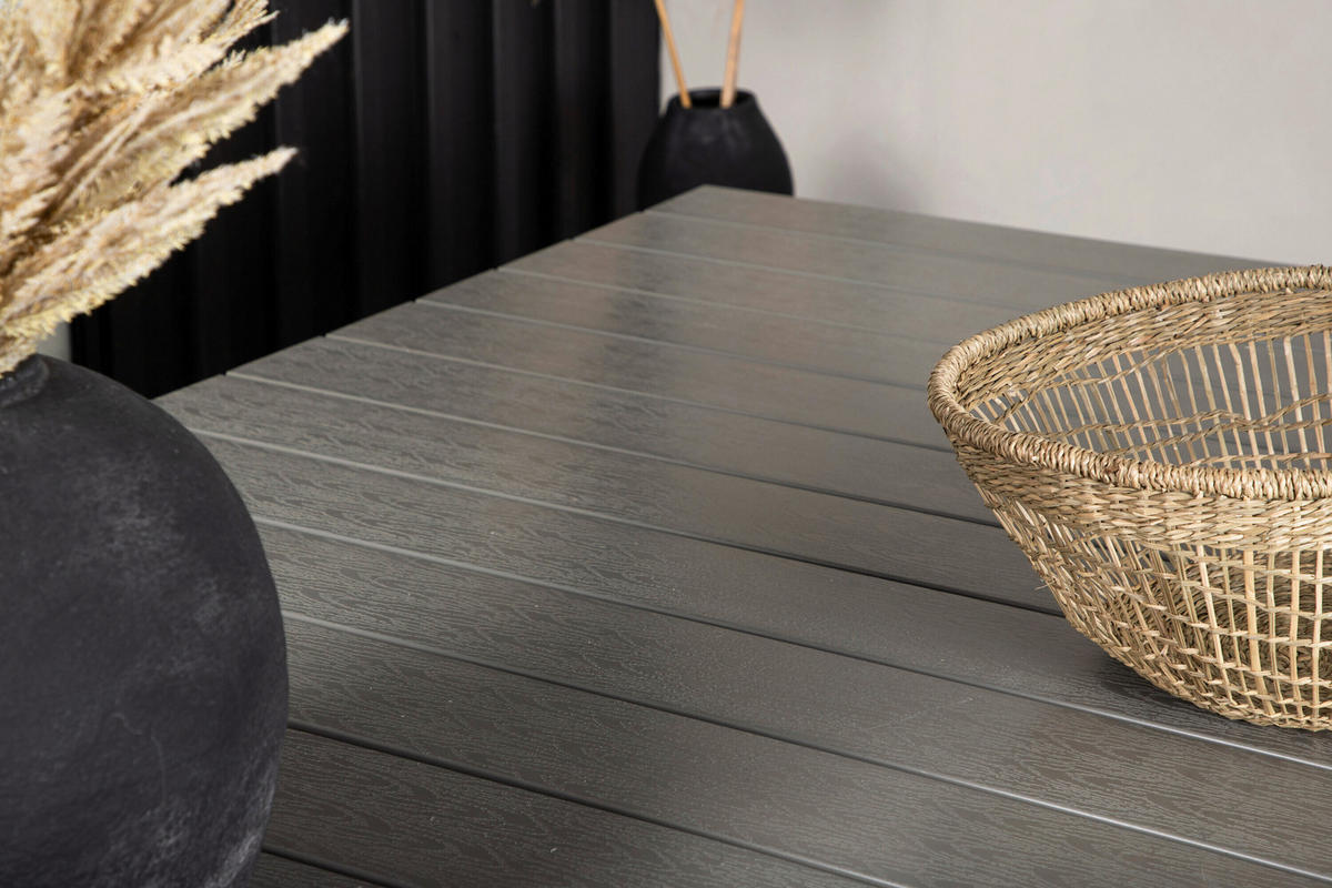 GARTENTISCH 229/100/75 cm  - Schwarz/Grau, MODERN, Kunststoff/Metall (229/100/75cm) - Gardenson