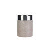 ZAHNPUTZBECHER Metall, Kunststoff  - Beige, Basics, Kunststoff/Metall (7,5/10,4/7,5cm) - Sadena