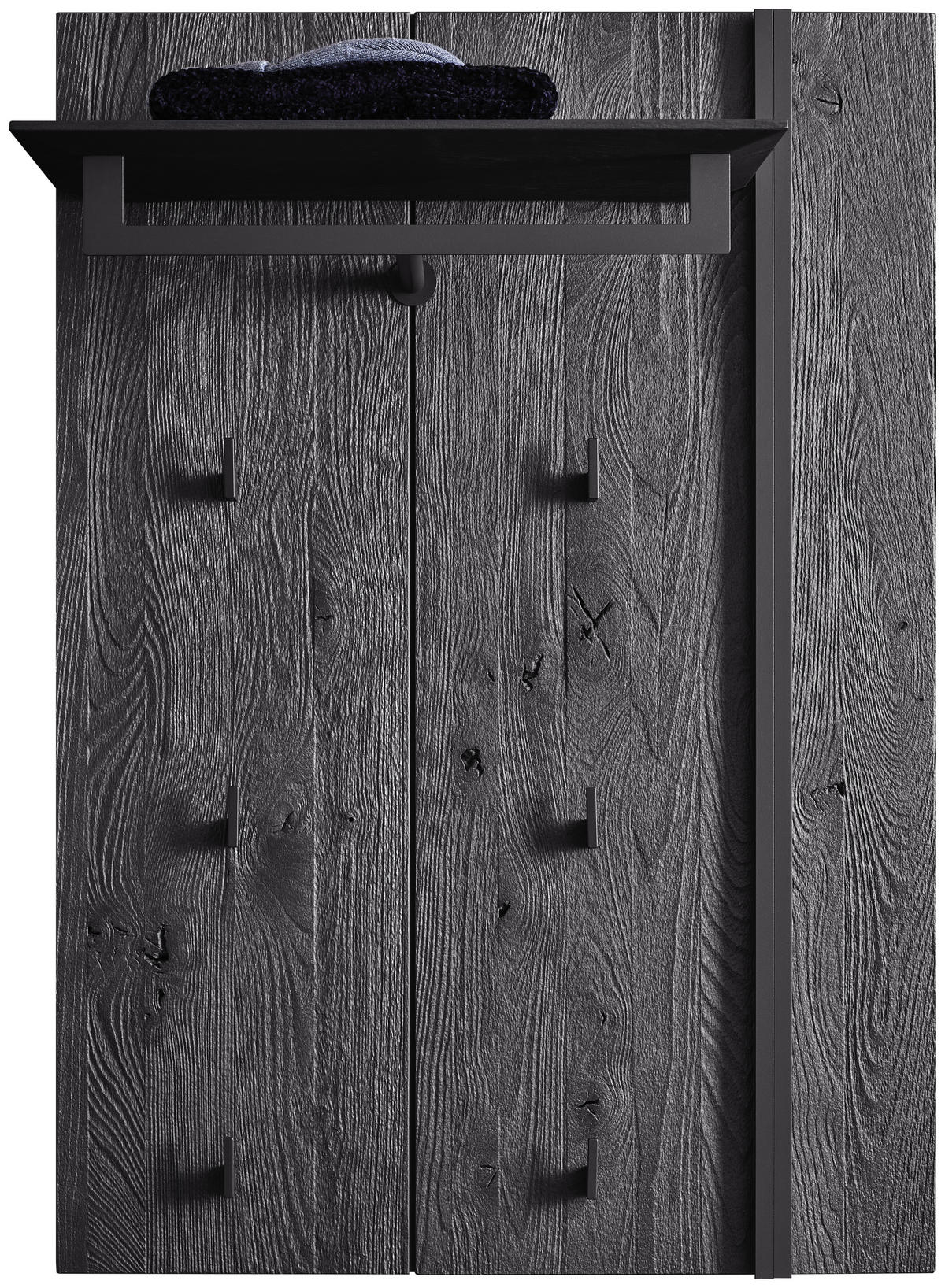 GARDEROBENPANEEL  in 73/106/35 cm  - Anthrazit/Eschefarben, Design, Holz/Metall (73/106/35cm) - Johann Jakob